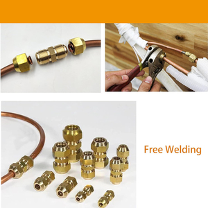 Connettori in ottone dadi pezzi di ricambio in rame condizionatore d'aria e accessori per tubi del frigorifero - Product Image 6
