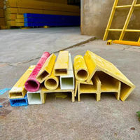 Perfiles de Fibra de Vidrio FRP Tipo I, Material de Construcción, Superficie Lisa, Técnica de Pultrusión, 25-70 mm, Modelo ZHENWANG