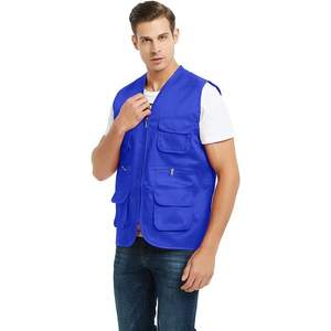 2025 Supermarket Volunteer Vest for Adults Multi-Pocket <b>Waistcoat</b> for Travel & Safari Workwear Essential - Product Image 1