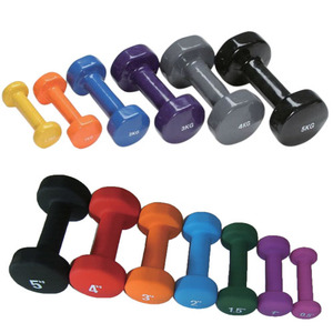 Coloré Commercial Fitness Gym Offres Spéciales Haute Qualité Deluxe Nouveau Style Vinyle Trempage Exercice Haltère - Product Image 1
