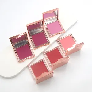 Private Label Waterproof and Long Lasting Vegan Cream Blush Palette Highlighter Cheek Cream Blush