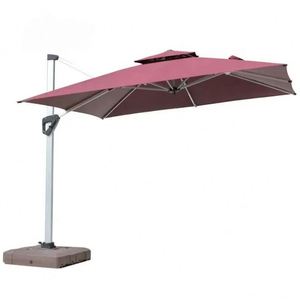 OEM ODM High Quality Aluminium LED Outdoor Cafe Parasols Solar Light Garden Shading <b>Umbrella</b> - Product Image 4