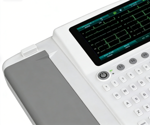 Appareil ECG 12 pistes WEC-12A avec écran tactile 7 pouces et interprétation automatique, batterie rechargeable intégrée et impression thermique - Product Image 3