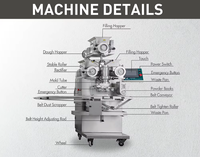 Nouvelle machine automatique 220V pour enrober les biscuits et les cookies aux pépites de chocolat, haute productivité, commande tactile, grande capacité