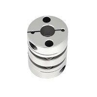 19*26 26*35 32*41 34*45 39*49 Moteurs pas à pas et servo à double diaphragme avec accouplement flexible, disque en aluminium, tige filetée et encodeur