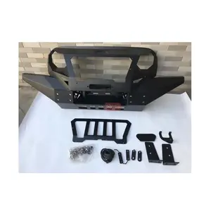 Acessórios para carros offroad, para-choques dianteiro com grade e armadura de metal para Jeep Wrangler JK JL