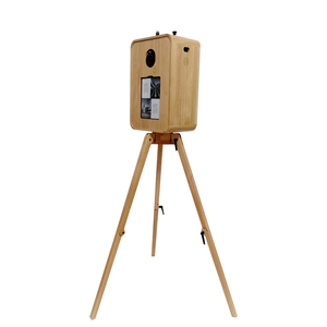 Oak Wooden 12.9 Ipad Photobooth With Printer Stand DSLR Vintage <strong>Photo</strong> <strong>Booth</strong> Shell For Parties &amp; Events With Flight Case - Product Image 4