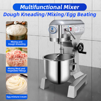 Mélangeur alimentaire industriel commercial de petite taille 10l 20l 30l, mélangeur à pâte de cuisine, mélangeur à pizza, à gâteau, à œufs, à pain, mélangeur électrique sur socle, mixeur