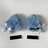 Accessoires de modification d'oreilles en peluche de luxe personnalisés pour casques intégraux de motos, vélos électriques et scooters