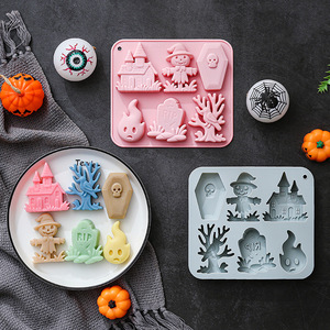 Moldes de Silicona Antiadherentes con Diseño de Espantapájaros, Aptos para Alimentos, Reutilizables, Lindos Moldes Magnéticos de Silicona para Chocolate, Dulces y Hielo - Product Image 5