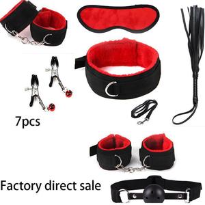 Sex toys, plush 7-10 <b>set</b> (8 pieces), SM handcuffs and shackles, adult products, cross-border exclusive sex toys. - Product Image 3