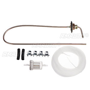 1/2/4 ensembles de tuyau de raccordement de réservoir de carburant de 58 cm + filtre à carburant + tube flexible avec pinces pour chauffage de stationnement diesel à air - Product Image 1