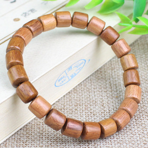 Pulsera de Madera de Palisandro Birmano con Cuentas en Forma de Barril de 22x8mm y 28x6mm, Joyería Unisex para Uso Diario, Coleccionable - Product Image 3