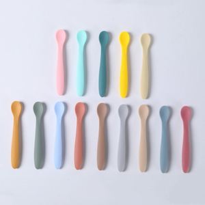 Cuchara de silicona suave para bebé, cuchara complementaria flexible, variable, multicolor - Product Image 4