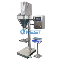 Machine de remplissage semi-automatique à vis pour épices, café, lait en poudre, remplisseuse à poudre sèche à vis sans fin