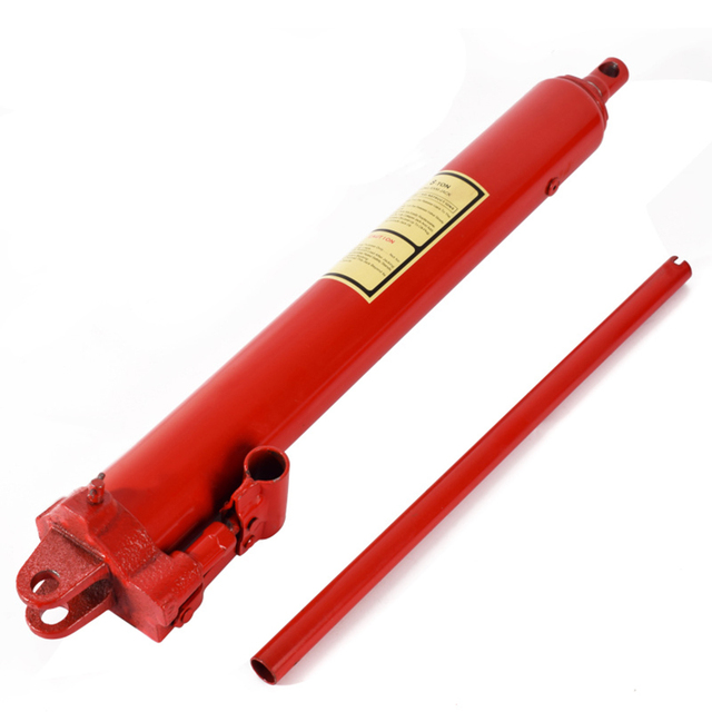 YOUJI 8 Ton Steel Hydraulic Jack Long Ram Manual Arm Engine Lift Hoist Cherry