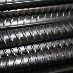 Barre d'armature en acier bon marché pour la construction de bâtiments barre filetée laminée à chaud de 12mm barre d'acier déformée