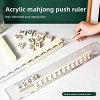 Professionelles Acryl-Mahjong-Schiebegestell im amerikanischen Stil, Hilfsmittel zum Stapeln und Sortieren von Spielsteinen, Spielzubehör