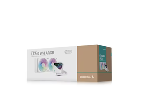 Refroidisseur de processeur, nouveau stock, DEEPCOOL LT240 ARGB NOIR&BLANC, ventilateur à lame LCP, AIO, processeur pour ordinateur de jeu, refroidisseur de processeur, nouveau stock - Product Image 6