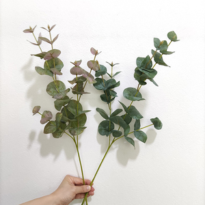 Cành cây giả mận, cành cây khuynh diệp nhân tạo, lá cây chất lượng cao, tạo cảm giác như thật, màu xanh lá cây - Product Image 2