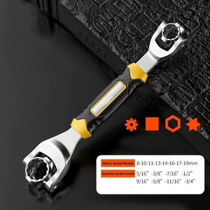 Socket Wrench 1/2 In Stainless Steel Forging Process Industrial Grade With Non Slip Grip And Rotating Design For Automotive - Product Image 2