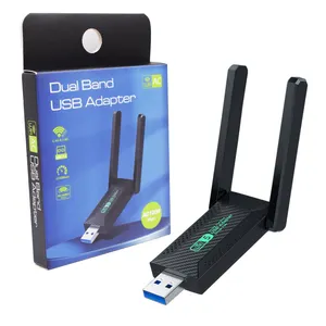Dual band wifi 5 usb מתאם 1200mbps נהג משלוח usb 3.0 Gigabit Dual להקת 2.4GHz & 5.8GHz אלחוטי Dongle עבור מחשב Macbook