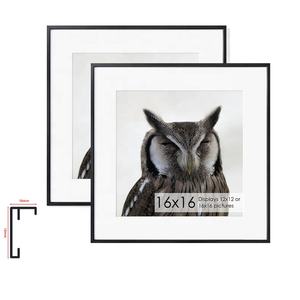 Marco de Fotos Cuadrado Simple, Marco <span class=keywords><strong>para</strong></span> Póster Publicitario, Marco de Fotos de Aleación de Aluminio con Lados Estrechos <span class=keywords><strong>para</strong></span> Colgar en la Pared, <span class=keywords><strong>para</strong></span> Decoración de Paredes - Product Image 2