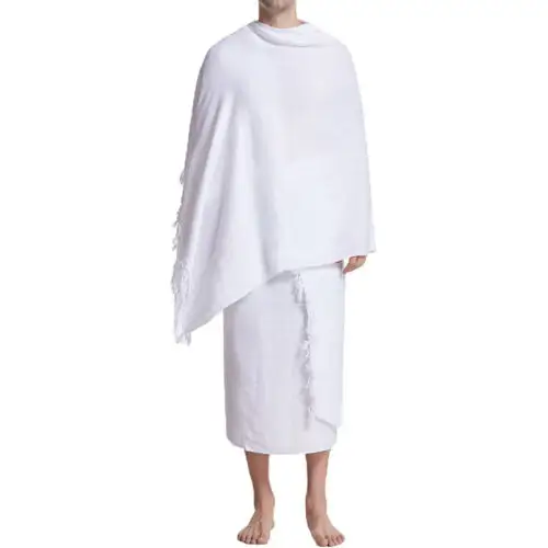 Высококачественная мусульманская одежда Арабская Мужская микрофибра ихрам хадж полотенце для умры