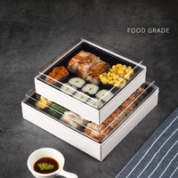 Boîte Alimentaire Commerciale IMEE en Gros Jetable pour Repas Léger, Déjeuner, Boîte à Emporter, Emballage de Sushi Japonais