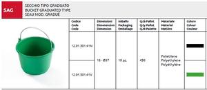 Cubo Sag de estilo de diseño europeo hecho en Italia de calidad superior graduado para la industria de la construcción - Product Image 2