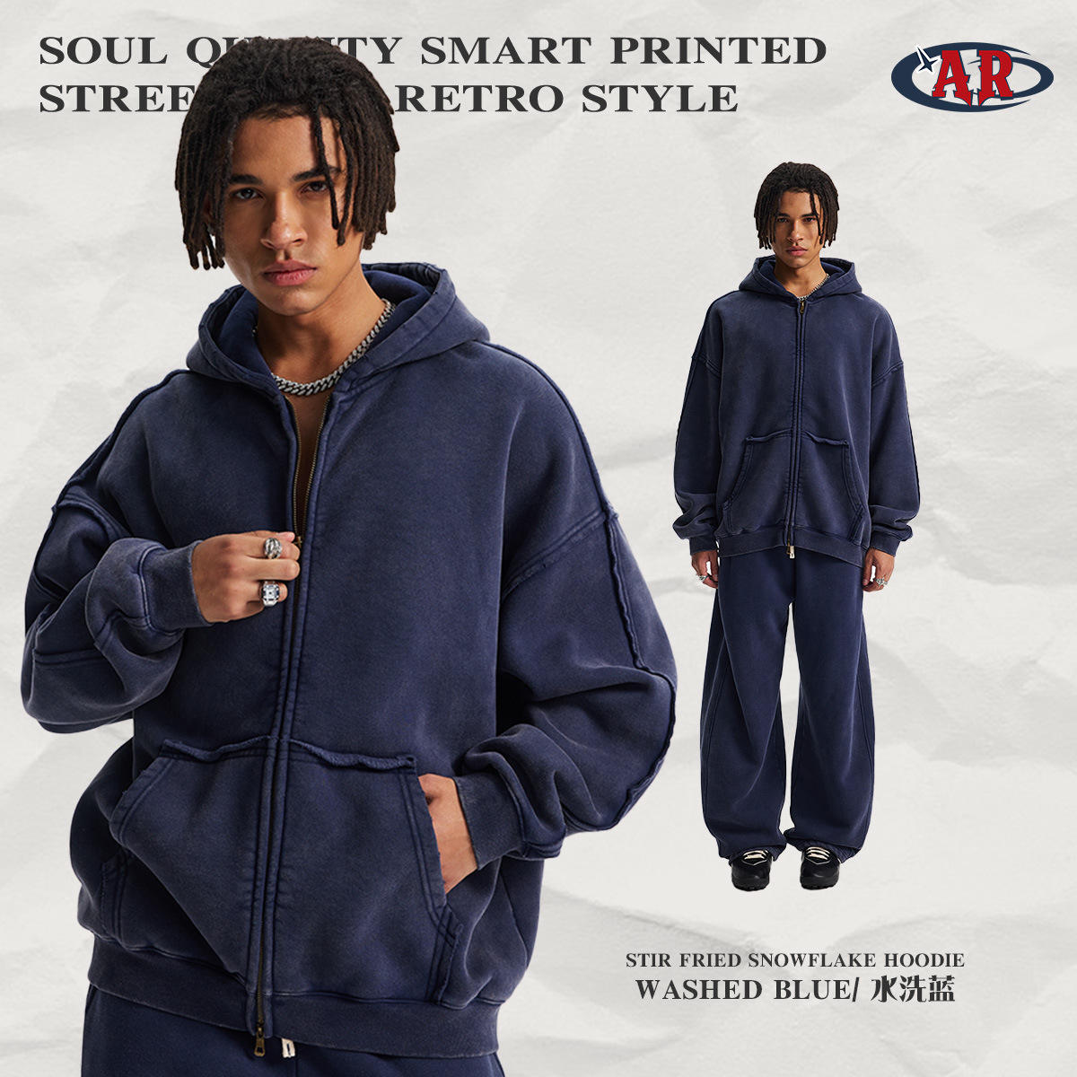 F84เสื้อสเวตเตอร์-ล้างสีฟ้า