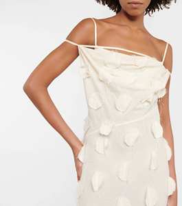 Женское длинное вечернее платье принцессы, вечернее платье из тюля с V-образным вырезом и аппликацией, популярное модное однотонное летнее платье на заказ - Product Image 4