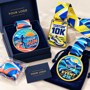 Médailles de finisseur de course personnalisées 10K 21K Marathon, récompenses de course en émail dur, fabricant OEM ODM - Product Image 2