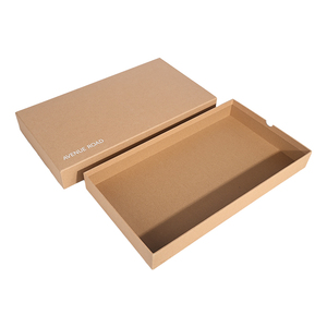 Custom Logo Digital <b>Printing</b> Brown Kraft Cufflink Pull-Out Sleeve Drawer Box with Accessories for Jewelry <b>Packaging</b> - Product Image 1