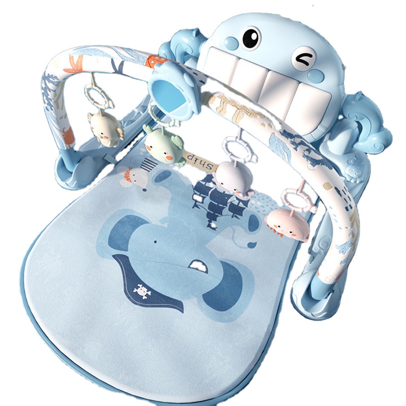 Экологически чистая космическая рамка, моющаяся активность с пианино, детский игровой коврик
