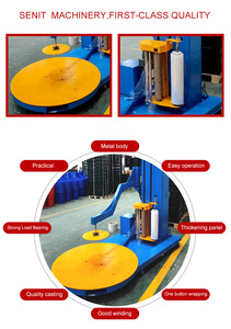จิสติกส์2ตันโหลดน้ำหนัก PLC ยืดเครื่องห่อฟิล์มที่มีเครื่องชั่งน้ำหนัก - Product Image 6