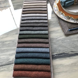 Échantillon de tissu de rideau en voile de coton et polyester personnalisé pour cantonnières et rideaux - Product Image 1
