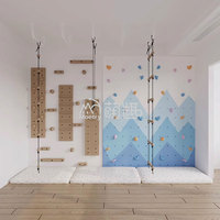 Moetry cadre d'escalade aire de jeux en bois échelle murale suédoise maison enfants équipement de gymnastique exercice complet enfants terrain de jeu