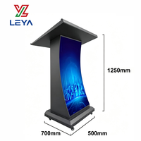 Pupitre numérique intelligent à écran LED couleur, pupitre d'affichage LED pour événements de discours et de conférence