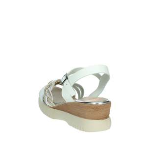 Sandales compensées pour femmes 7043 en cuir marron, plateforme, chaussures d'été - Product Image 2