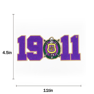 Écusson afro-américain à repasser Zeta Phi Beta Iota Phi Theta Rose et vert Écussons de sororité - Product Image 2