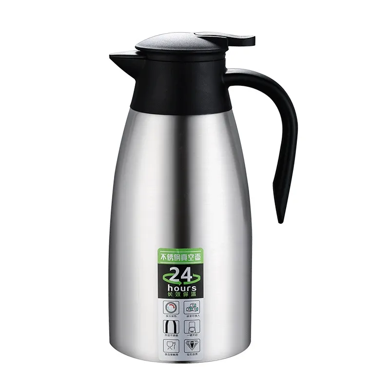 Groothandel Geïsoleerde Ketel Vacuüm Kolf Set Thermos 2 Liter Roestvrijstalen Waterfles