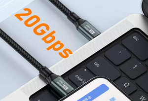 สาย USB C 3.2 Gen รองรับการถ่ายโอนข้อมูล 20Gbps ชาร์จเร็ว 240W PD รองรับวิดีโอ 8K60Hz สายถักแบบ USB-C to USB-C - Product Image 6