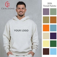 Cenloong – Nouvelle collection de vêtements personnalisés pour homme : Sweat à capuche oversize en coton délavé imprimé 3D, style cagoule