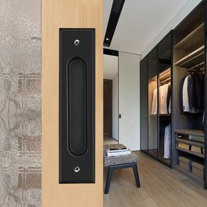 真鍮製スライド式プッシュプル納屋ドアハンドル埋め込み木製ドアバルコニーキッチンバスルーム隠しドアハンドル - Product Image 5