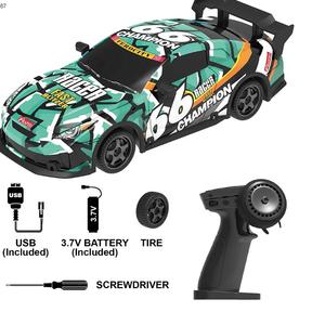 ชุดรถบังคับ2.4GHz 4WD ควบคุมระยะไกลรถแข่งจำลอง<span class=keywords><strong>รถ</strong></span>ดริฟท์ซุปเปอร์ - Product Image 3