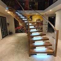 Escalier en colimaçon moderne en marbre beige pour projet d'intérieur de villa Ace