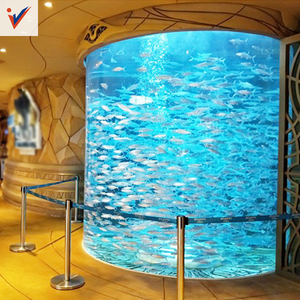 Aquarium en acrylique, grand cylindre, réservoir à joint sans soudure, conçu sur mesure/<span class=keywords><strong>restaurant</strong></span>/centre de villégiature/lobby - Product Image 1