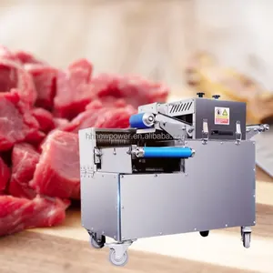 Industrial Round Blade Full Automatic Meat Slicer Cutting Machine 3mm Commercial Bacon Fresh Beef Fillet Slicing Machine