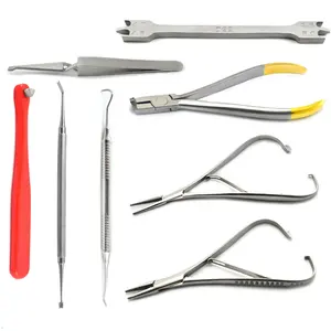 Professional Medical Orthodontic bracket placing removal kit Tooth Roots Care Dentist Lab Instruments